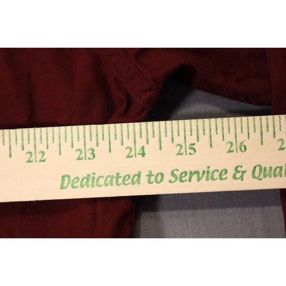 Charles Tyrwhitt Mens Button Down Shirt Long Sleeve Maroon Red Cashmere Blend XL - Picture 5 of 9